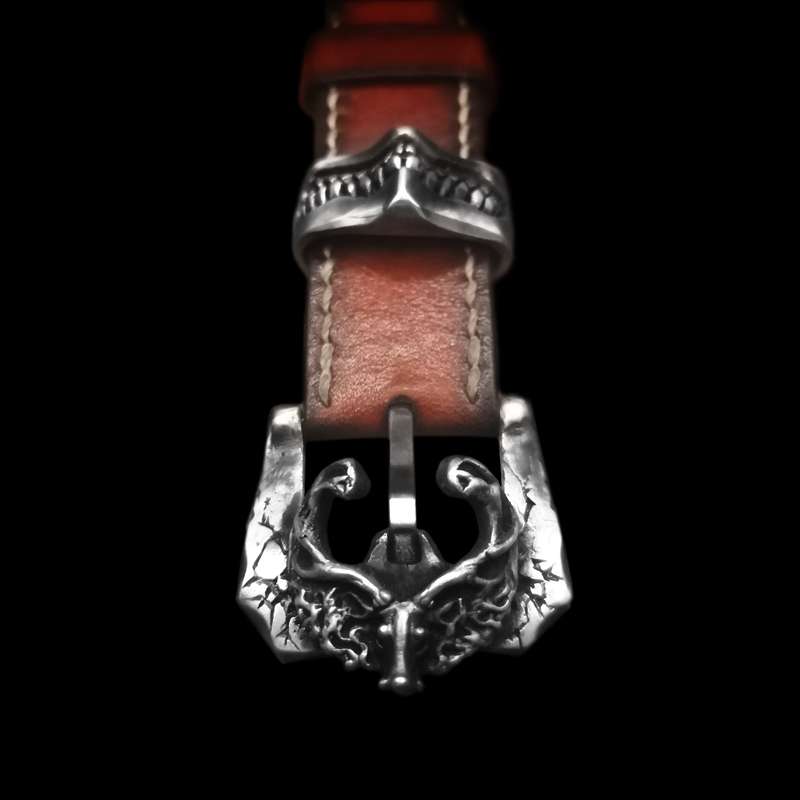 Reindeer Watch band buckle 925 Silver Rangifer tarandus Watch buckle