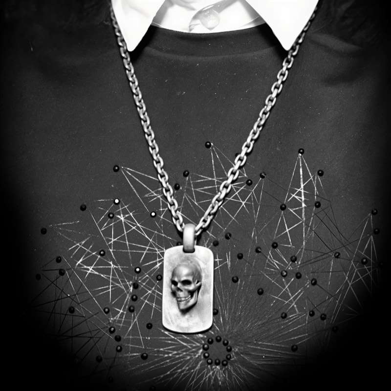 Domineering Skull Necklace Pendant A Perfect Accessory for Tough Guys