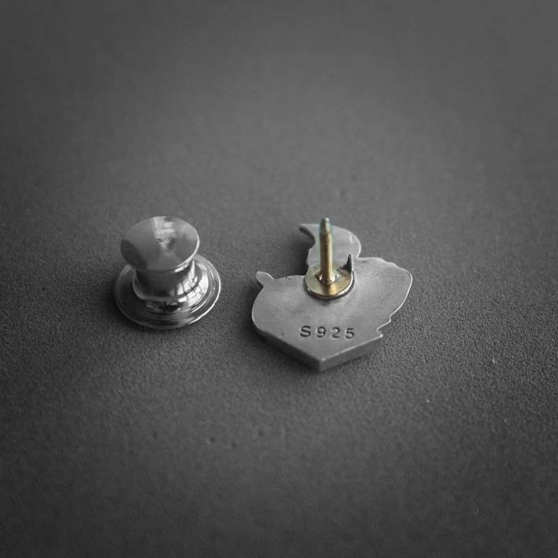 Spartan warrior brooch 925 silver brooches Bollar brooch Badge BRC-10