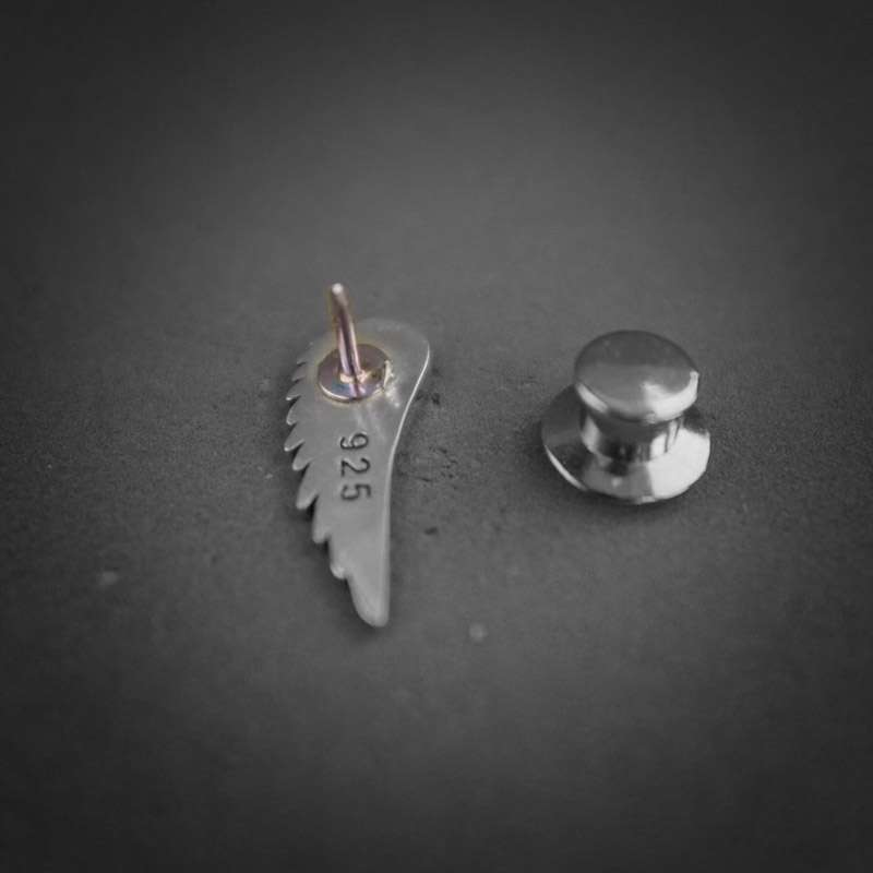 Wings brooch 925 silver brooches Bollar brooch Badge BRC-11