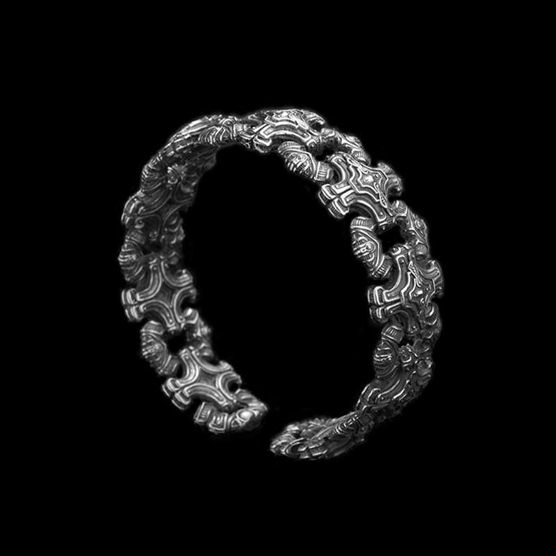 Lucky element bracelet Handmade silver bracelet SSB100