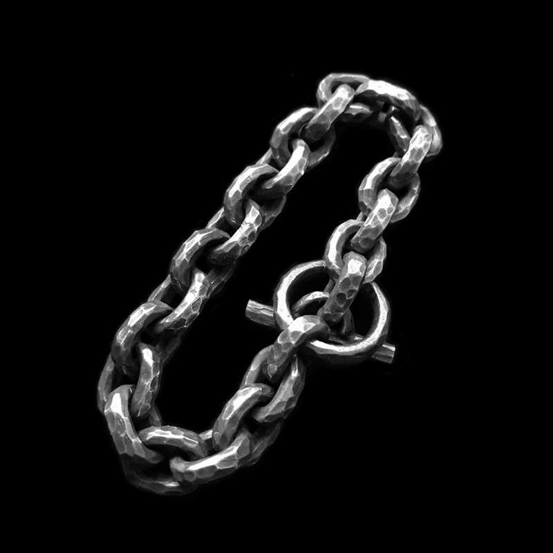 Knife marks bracelet TO Buckle silver bracelet for men​