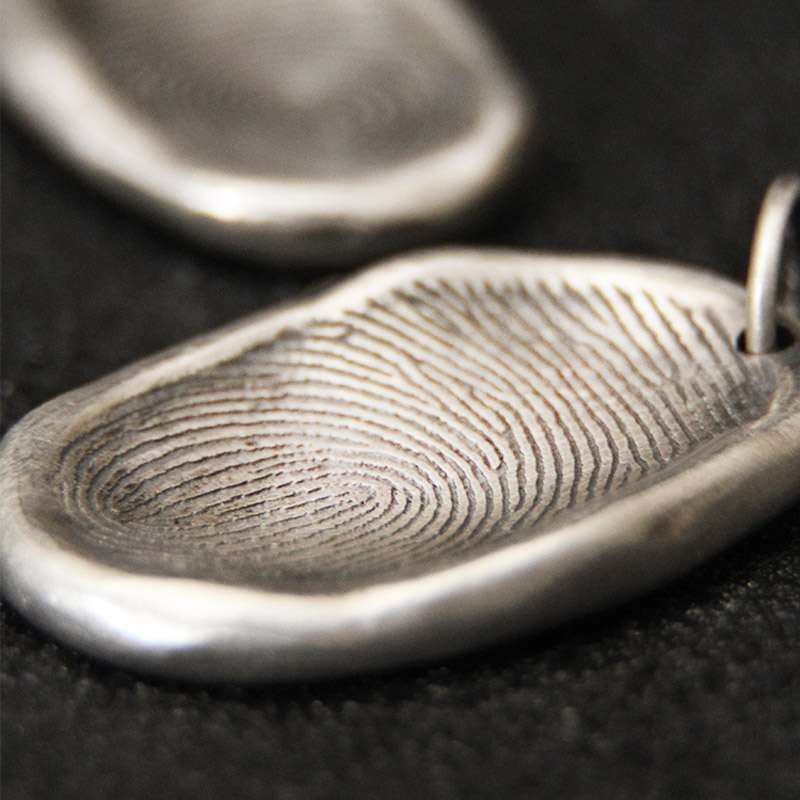 Fingerprint necklace Customize your real fingerprint Pendant Necklace