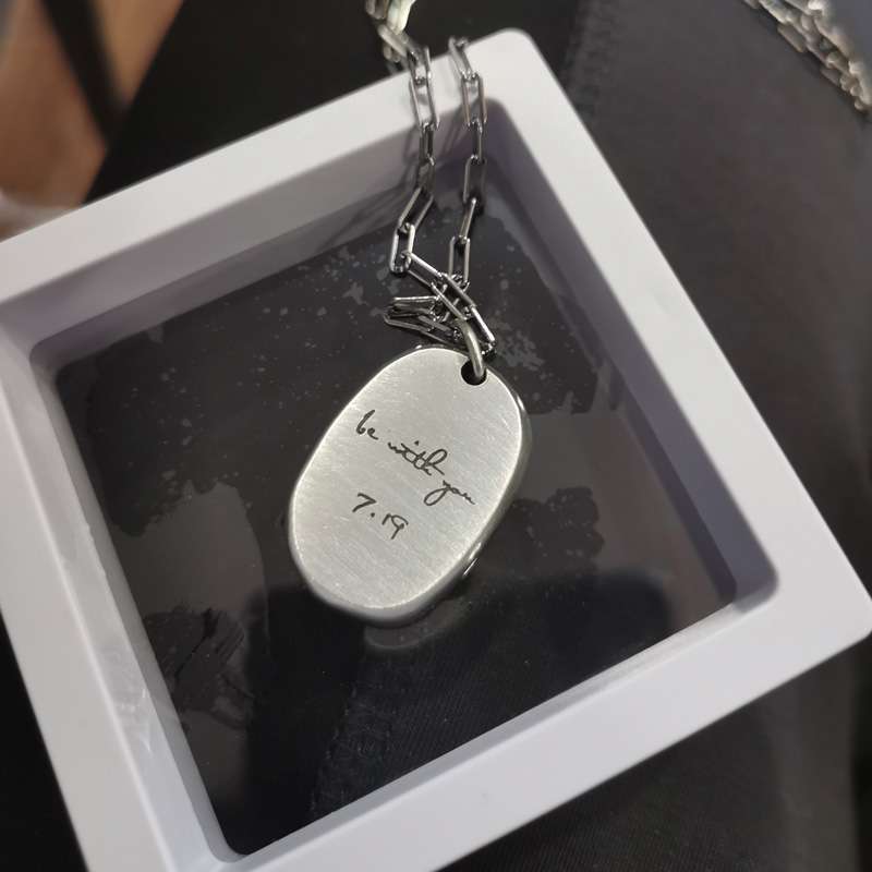 Fingerprint necklace Customize your real fingerprint Pendant Necklace
