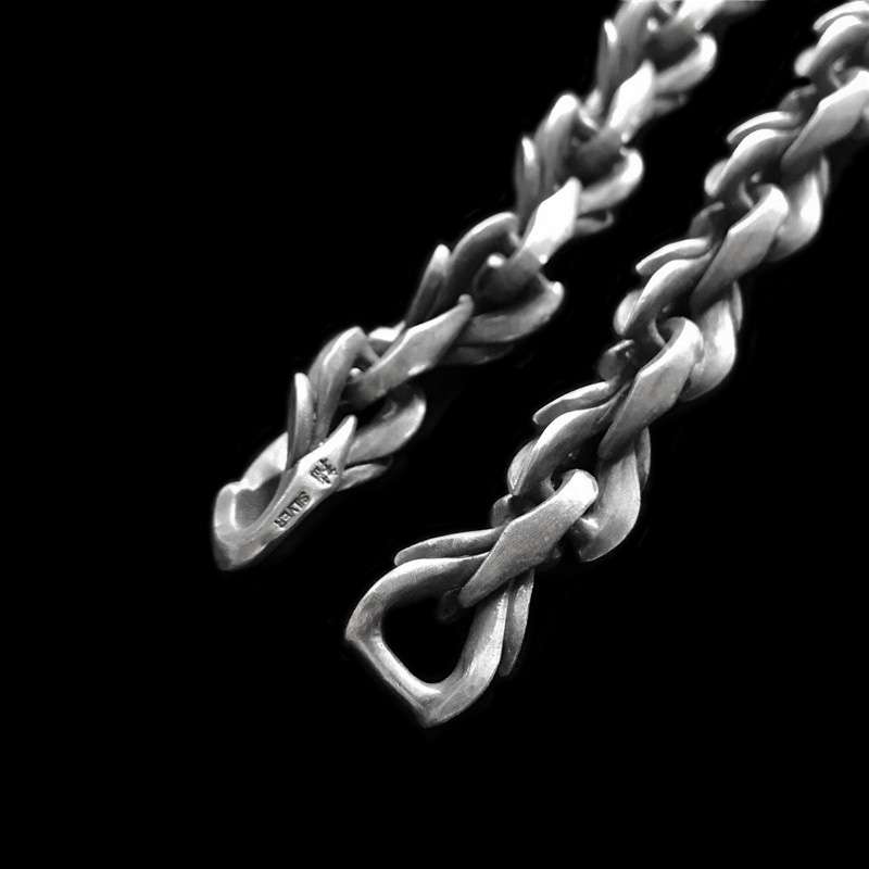 Silver Necklace for Men 925 silver Handmade Bloody Mary Glory necklace