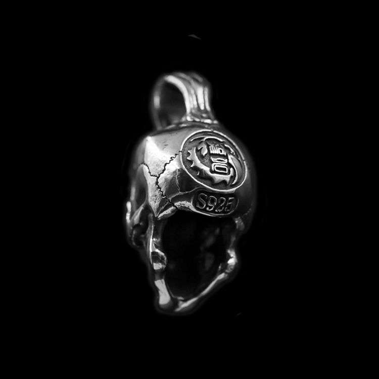 Realism skull pendant 925 silver reality pendants