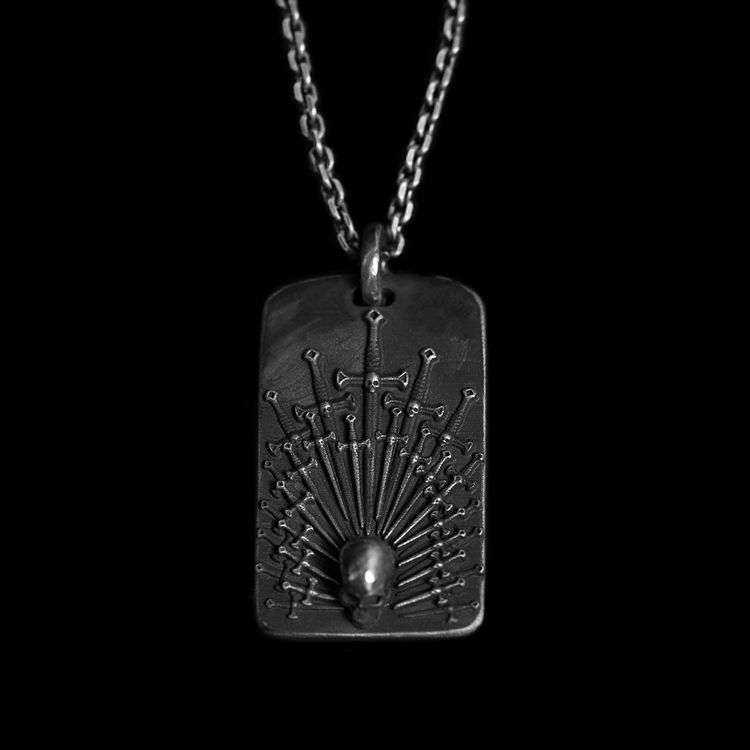 Thousand Swords skull pendant 925 silver sword brand skull pendants SSP146