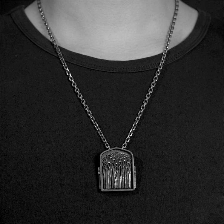 Sterling Silver Cross Pendant Necklace - Faith in a World of Nothingness