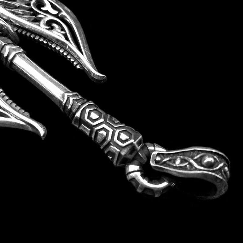 Axe necklace pendant 925 silver Magic hatchet pendant