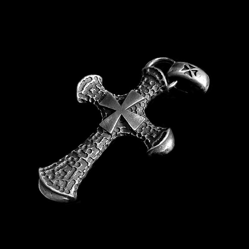 Mens Pendant Cross​ Handmade Domineering Sterling Silver Necklace