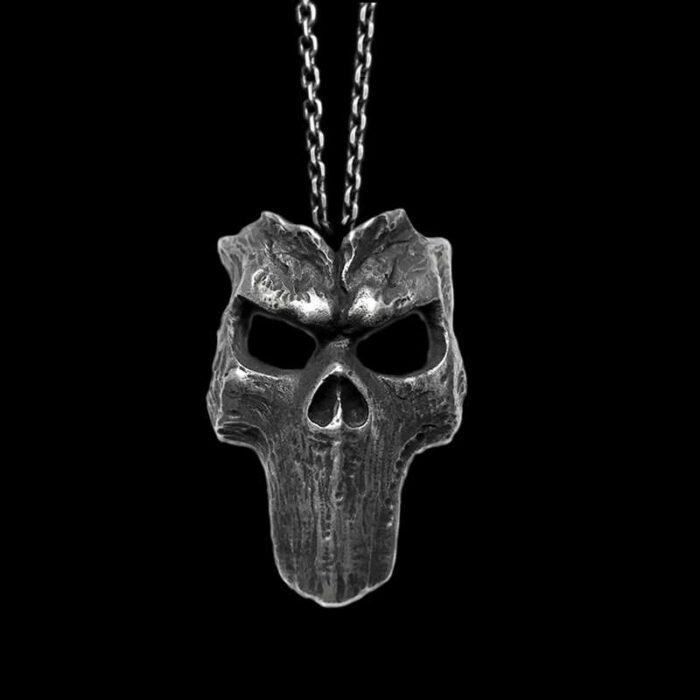 Dark Souls Silver Skull Pendant - Handcrafted Gothic Jewelry | Soulsborne Fan Gift