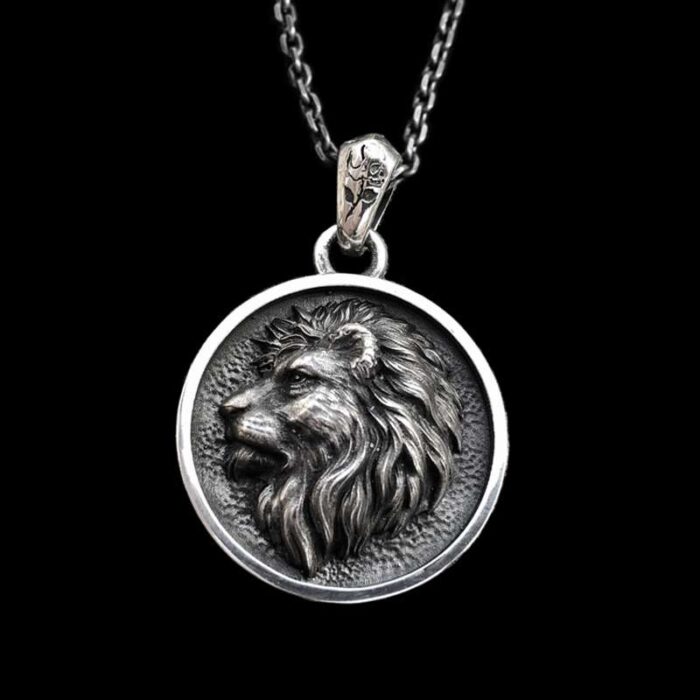 Domineering Lion King Pendant 925 Sterling Silver Lion pendant