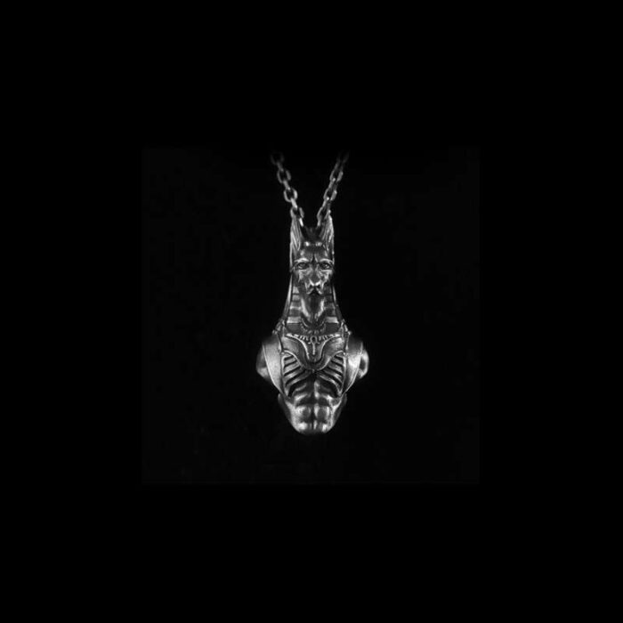 Anubis Pendant 925 Silver Egyptian god Necklace Good luck pendant SSP173