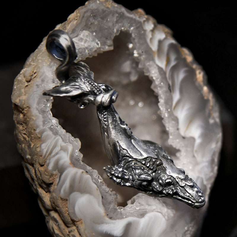 Whale Pendant 925 Silver Handmade Whale Pendant SSP182