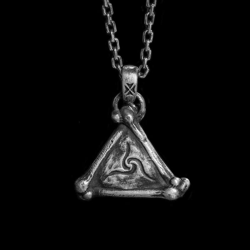 Eye of God pendant 925 Silver bone pendant necklace