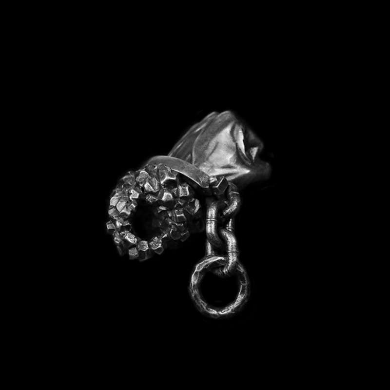 Fist Pendant 925 Silver Handmade Fist of strength Pendant