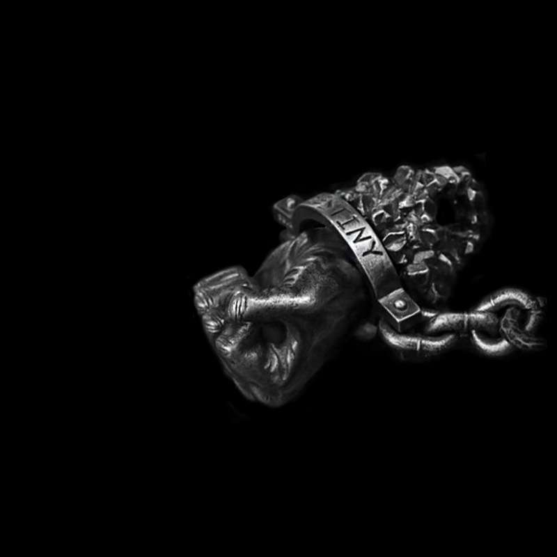 Fist Pendant 925 Silver Handmade Fist of strength Pendant