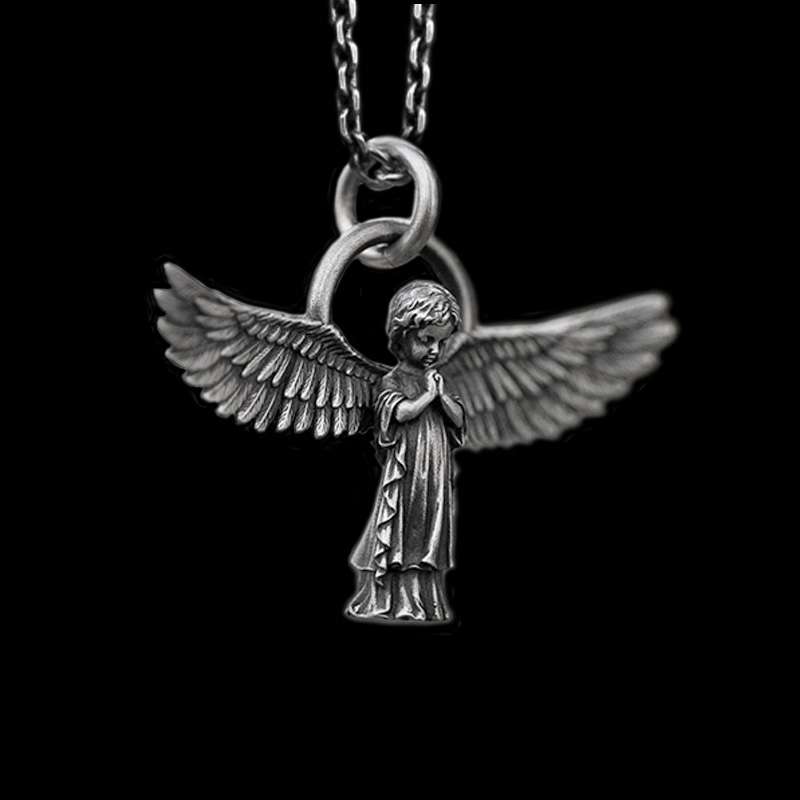 Angel pendant 925 Silver angel with wings Cupid pendant