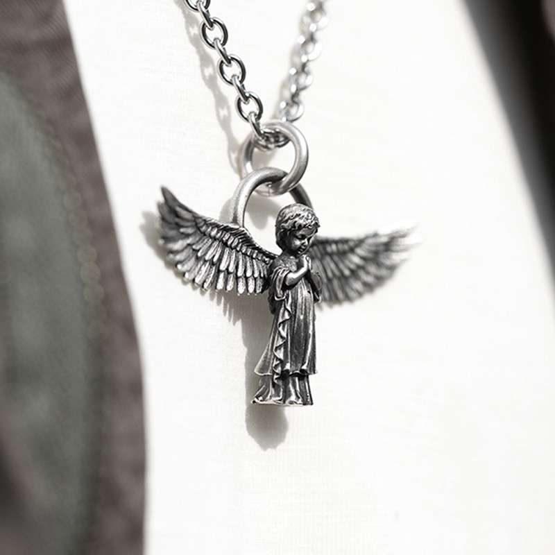 Angel pendant 925 Silver angel with wings Cupid pendant