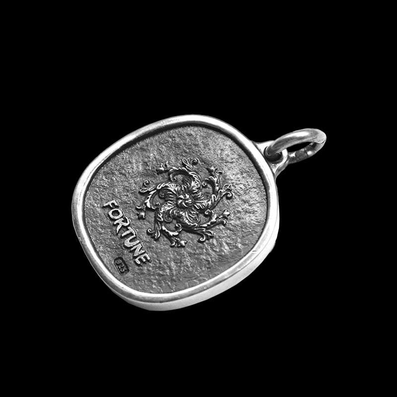 Fortuna pendant 925 Silver Lady Luck Goddess of Wealth pendant SSP208