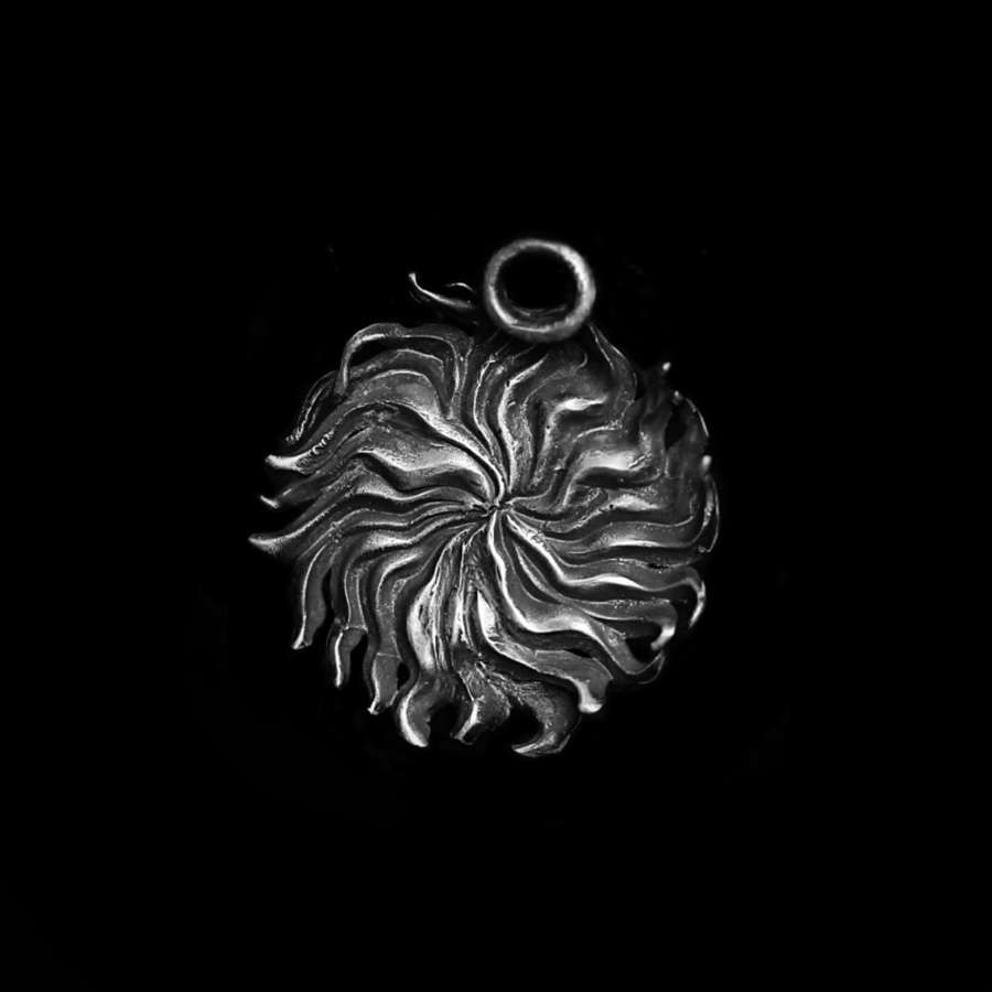 Van Gogh Sunflower 925 Silver Pendant symbolizes adoration and loyalty
