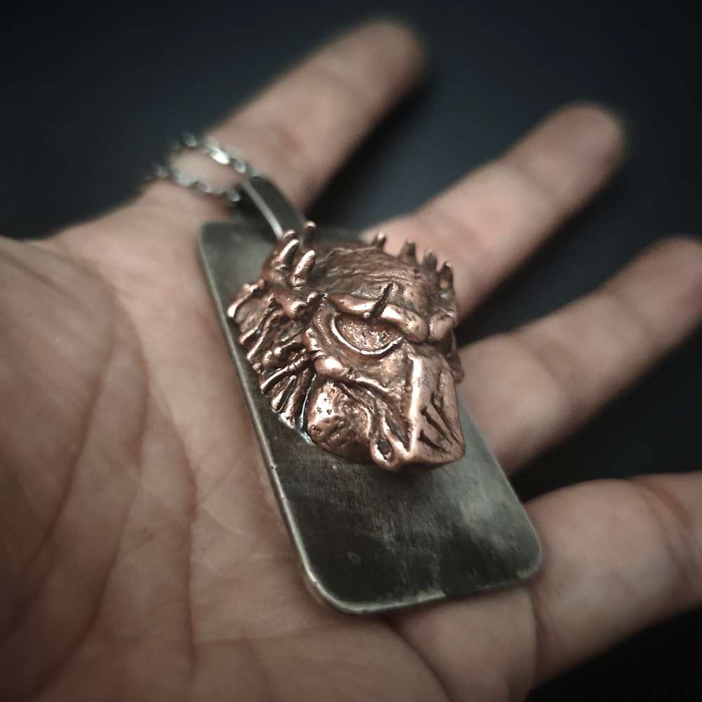 The Predator Pendant – Handmade 925 Silver Dog Tag Necklace