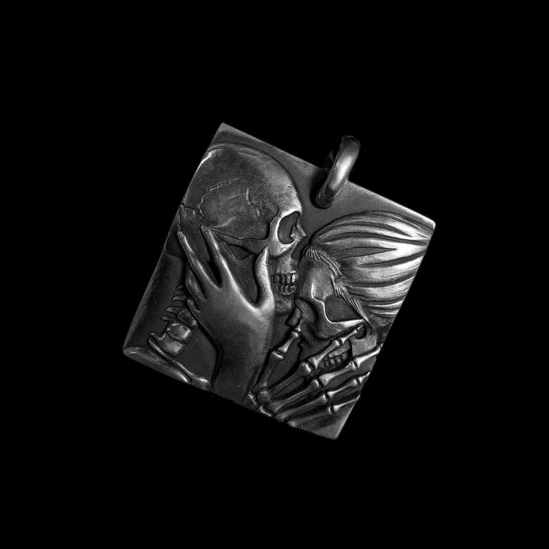 Mayhem Skull Necklace - I will love you even to death skull pendant