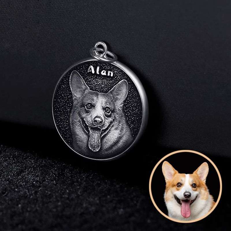 Personalized 925 Silver Photo Coins – Custom Engraved Keepsakes for Loved Ones & Pets