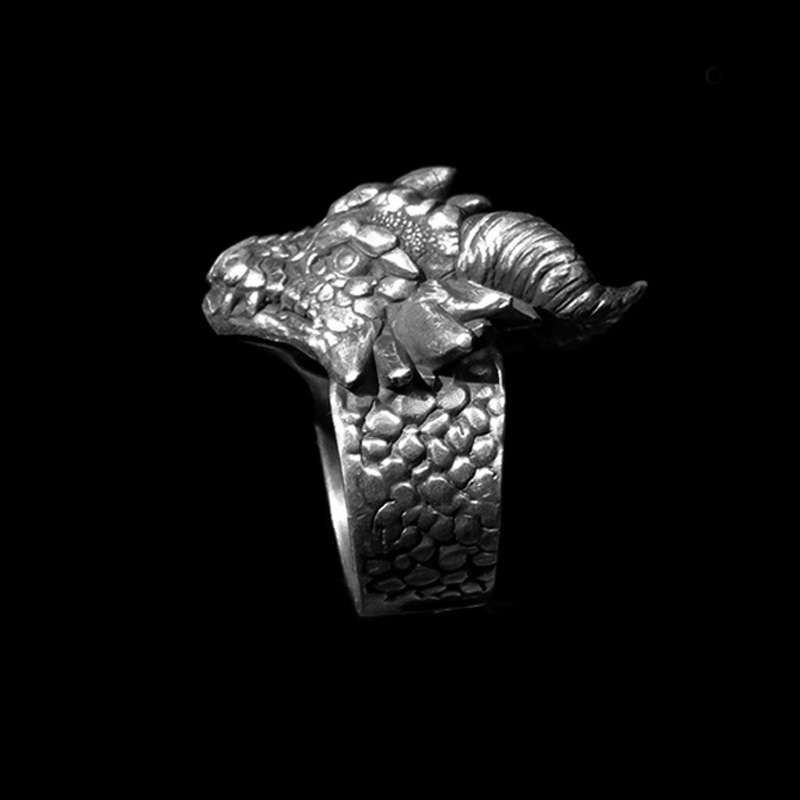 Dragon ring | Fiery dragon ring 925 Silver Dragon rings