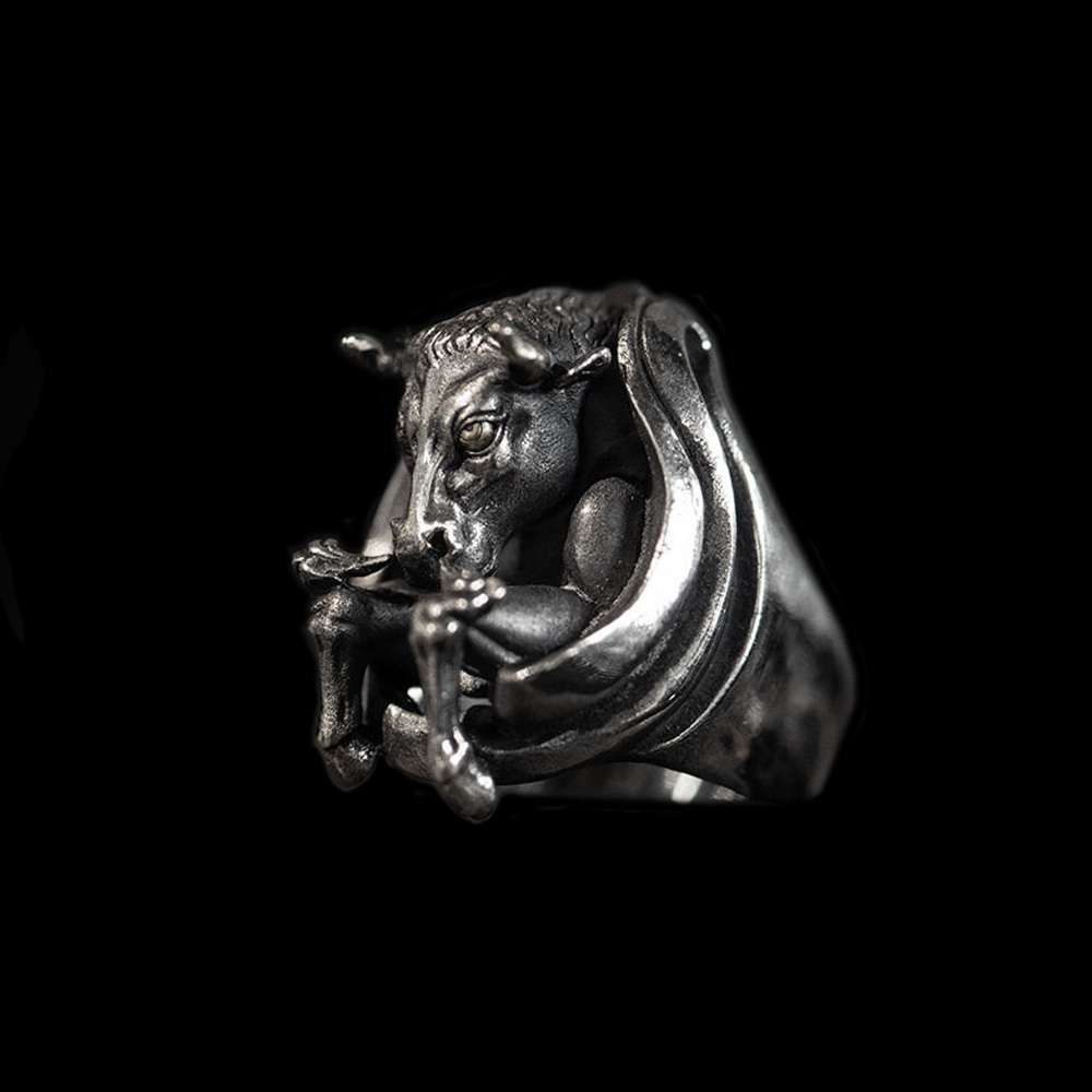 Bull ring 925 silver Embrace the allure wear the tradition