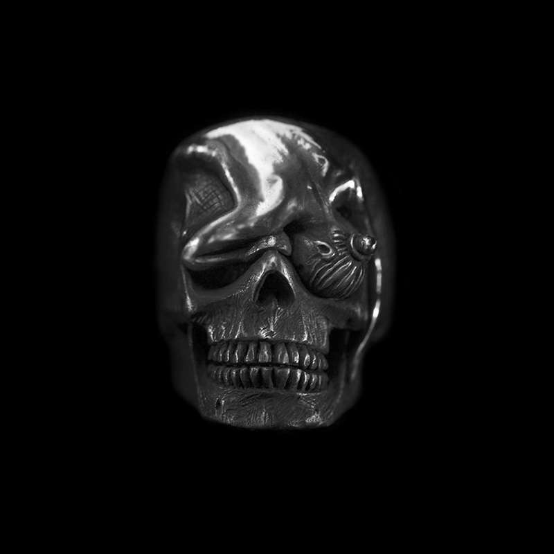 Guard skull ring 925 Silver Guard Beauty skull rings SSJ208