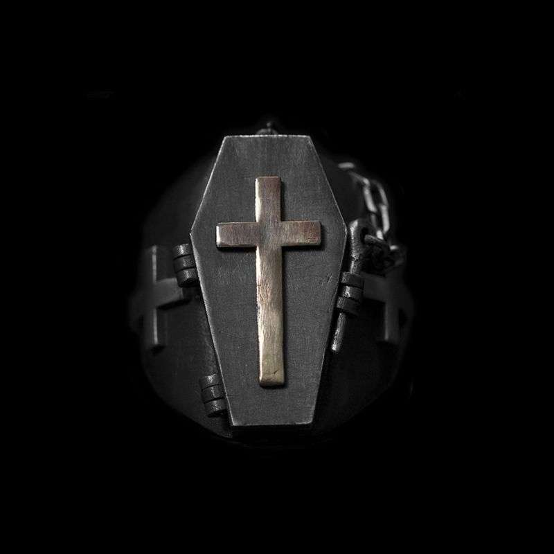 Will never change until death ring 925 Silver skull rings