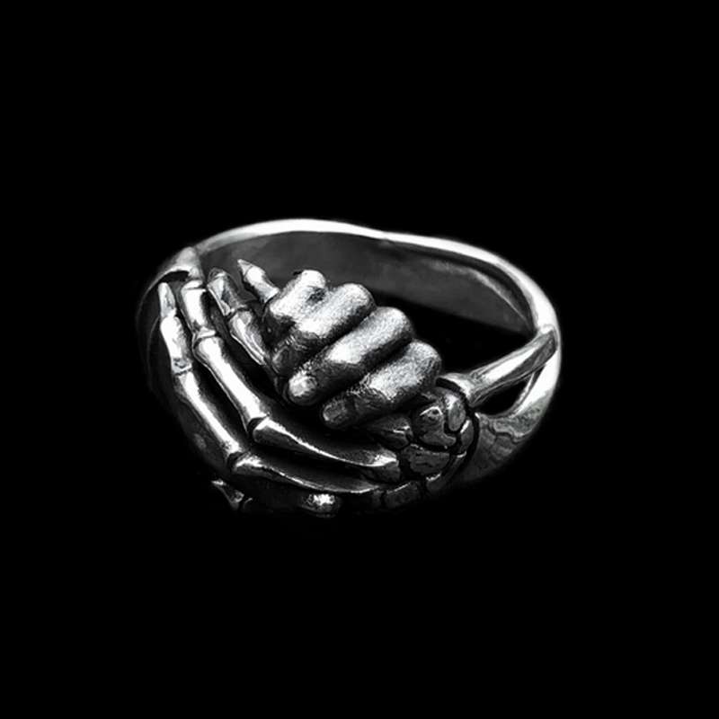 Devil's Deal Ring - Men's Sterling Silver Statement Ring