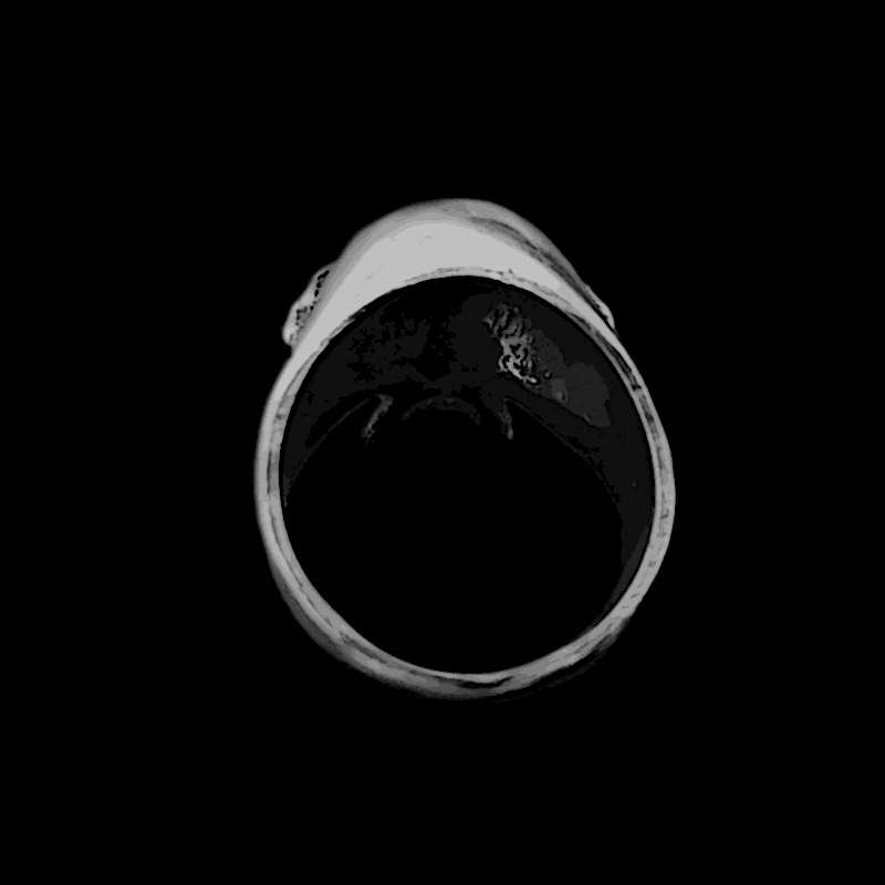 Lucky skull ring handmade 925 silver Good luck skull rings SSJ256