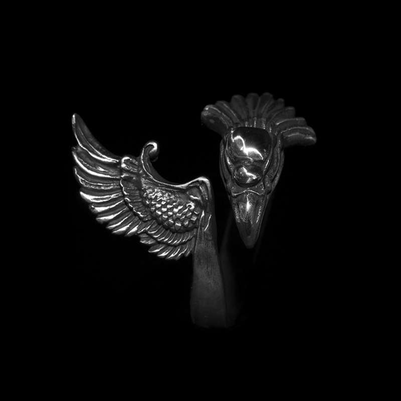 Phoenix ring king of birds 925 Silver Lucky bird ring SSJ263