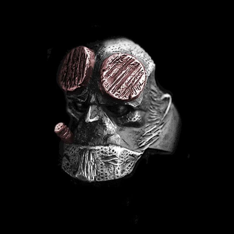 Hellboy Ring 925 Silver Comic Hells Baron rings