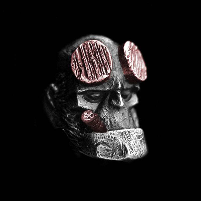 Hellboy Ring 925 Silver Comic Hells Baron rings