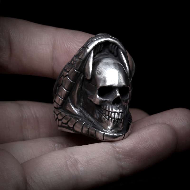 Black mamba snake rings Skull Defenders Against the Abyss