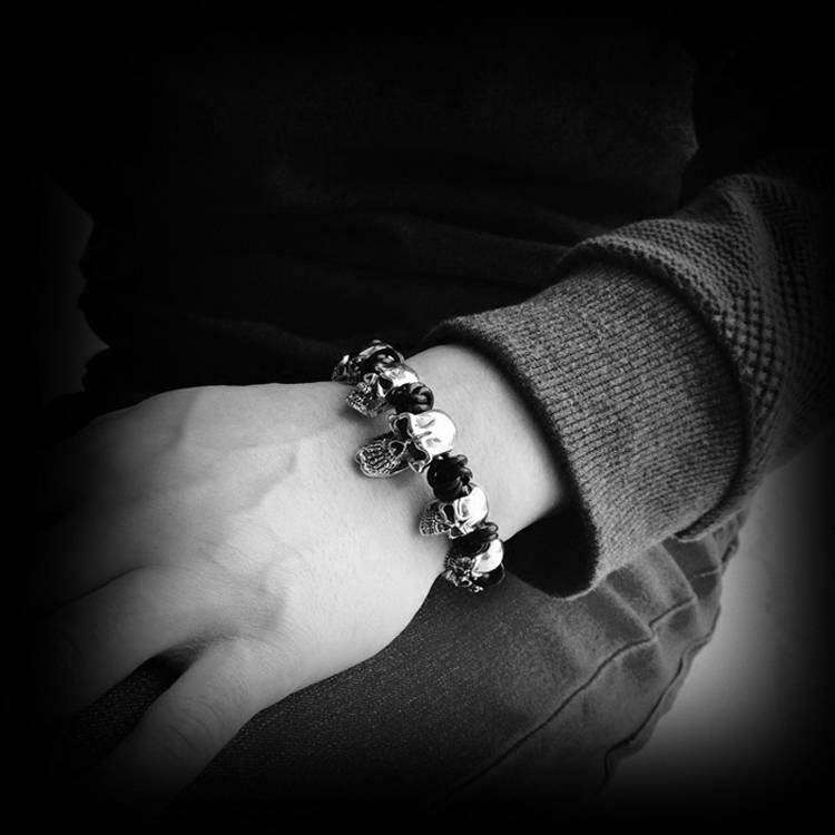 Skull Bracelet Silver Skull Bracelets SSB03