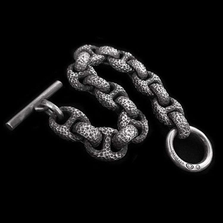 Meteorite crater Bracelet 925 silver Bracelet SSB50